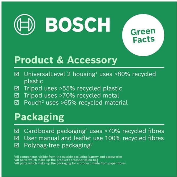 Bosch Laserlinjer UniversalLevel 2 - Rød + Sæt