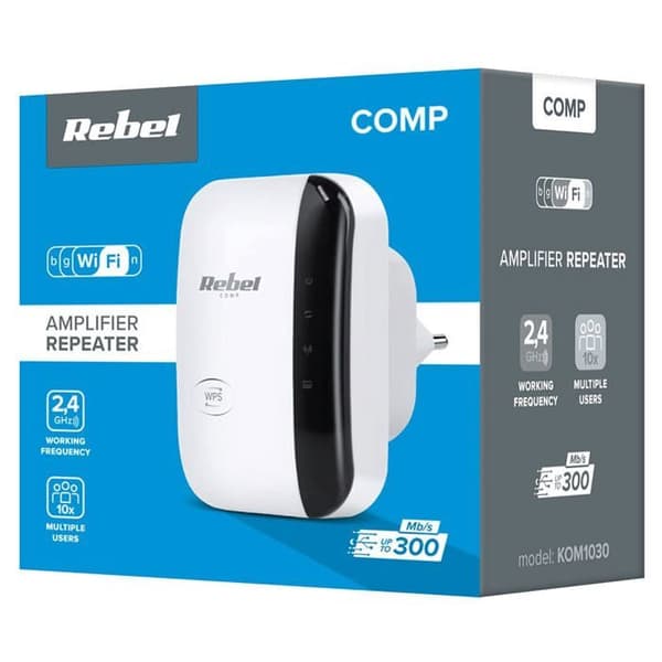 Trådløs Wifi-forstærker Repeater Rebel