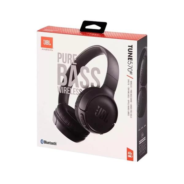 Bluetooth-hovedtelefoner - JBL - T570BT-BK - Sort - Over-ear - 1-knaps kontrol