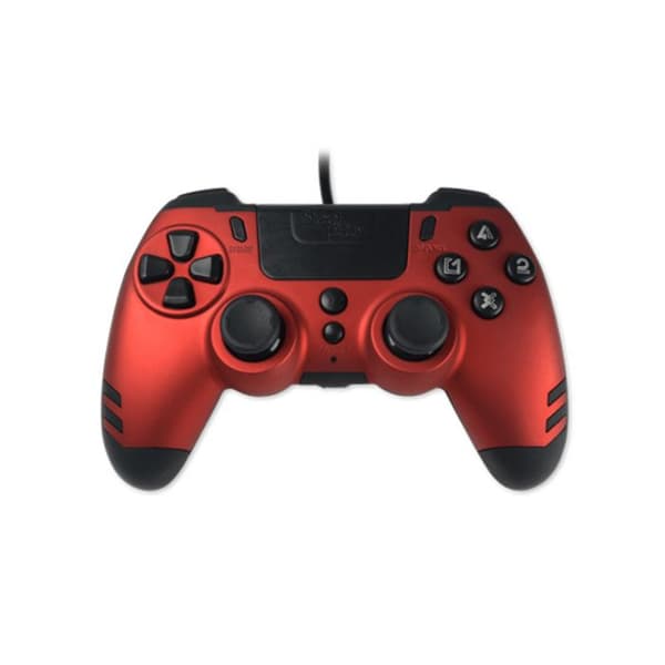 Spilcontroller - Steelplay - Slimpack - Kablet - Dobbelt vibration - Kompatibel med PS4/PC