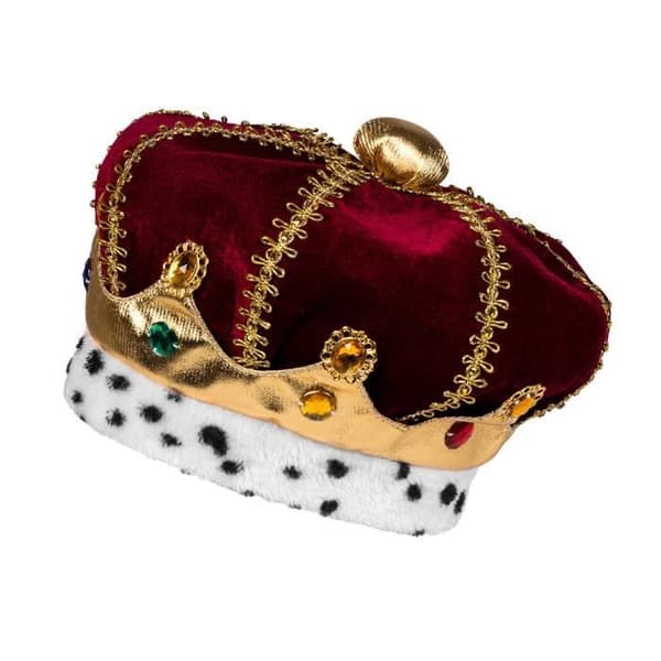 Boland børnehat majesty junior polyester rød one size