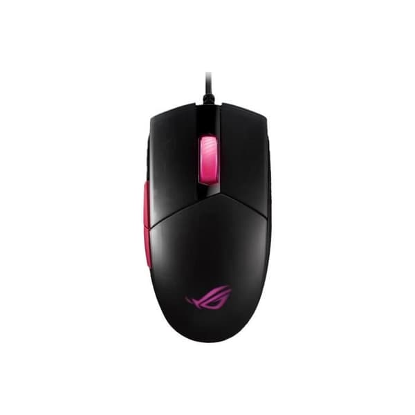 Gaming Mus - ASUS - Strix Impact II - Electro Punk - Kablet USB 2.0 - 6200 dpi - 5 programmerbare knapper