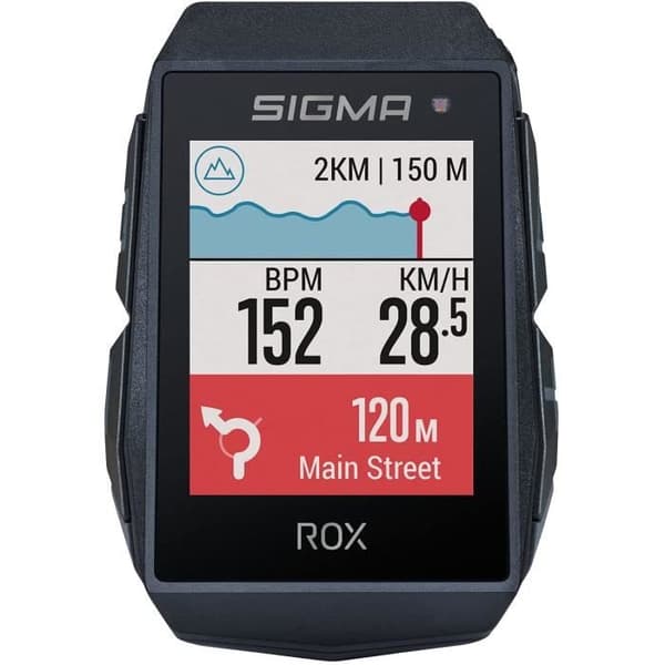 Cykelcomputer - Sigma - ROX 11.1 EVO - 1000 mAh - 162 funktioner - Sort