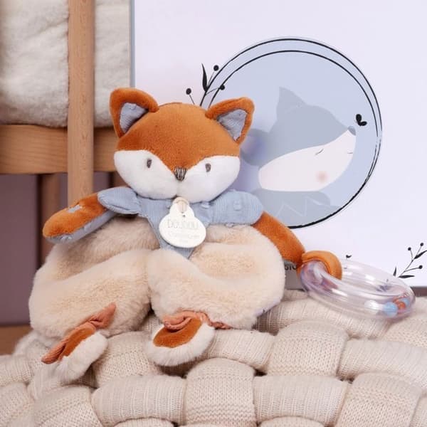 Doudou rangle Timo - 18 cm - DOUDOU ET COMPAGNIE - Beige