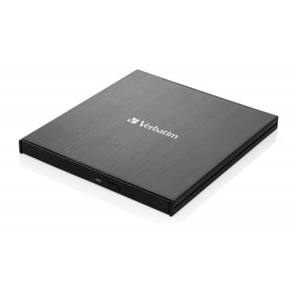 DVD-brænder - Verbatim - Slimline - USB-C - Kompatibel med CD/DVD - Sort