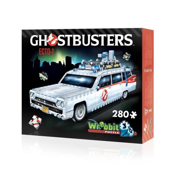 3D Puzzle Ghostbusters ECTO-1 - WREBBIT - 280 bitar - Fordon och maskiner