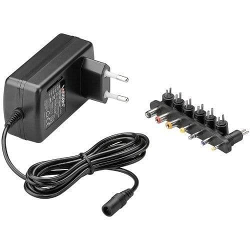 Strømledning - WENTRONIC - NTS 1500 - AC/DC 1500 mA - 1,52 m - Sort