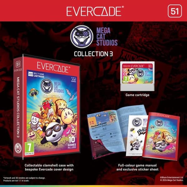 Blaze Evercade - Mega Cat Studios Samling 3 - Kartong nr 51