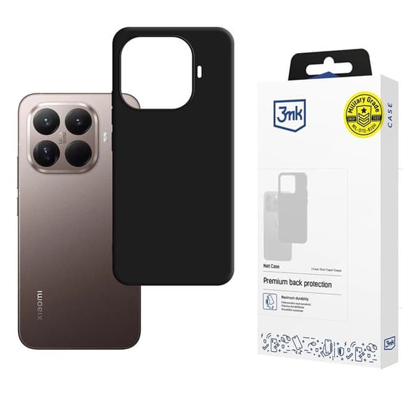 3mk Matt Cover til Xiaomi 15T Pro - Sort