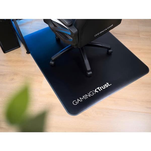 Trust Gaming Stoleunderlag til Kontorstole, Holdbart Materiale, 99 × 120 cm, til Gaming og Arbejde - Sort