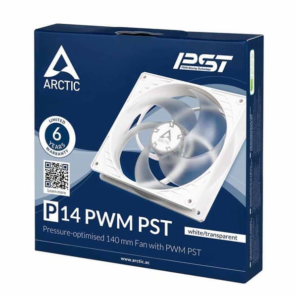 Ventilator - Arctic - P14 PWM PST - 140 mm - Tyst - Statisk Tryck