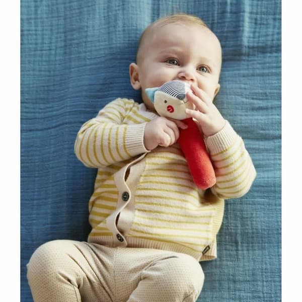 Petitcollage Squeaky Rattle Teddy Bear