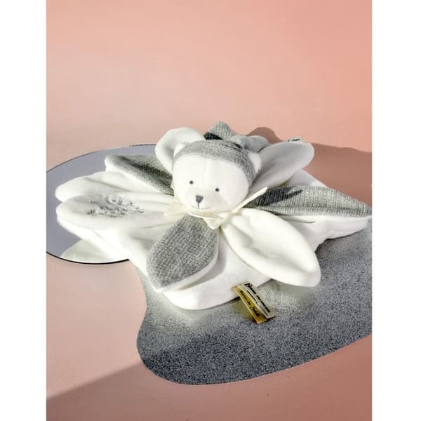 Doudou og Compagnie - Doudou flad petaler Bamse Grå 25 cm