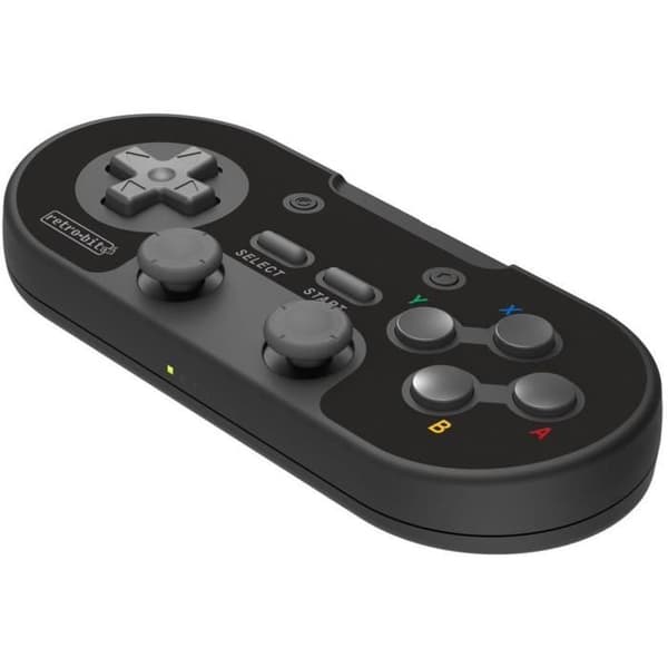 Trådløs controller - RetroBit Legacy 16 - Sort - Switch, PC, Steam, Raspberry Pi, SNES, Android