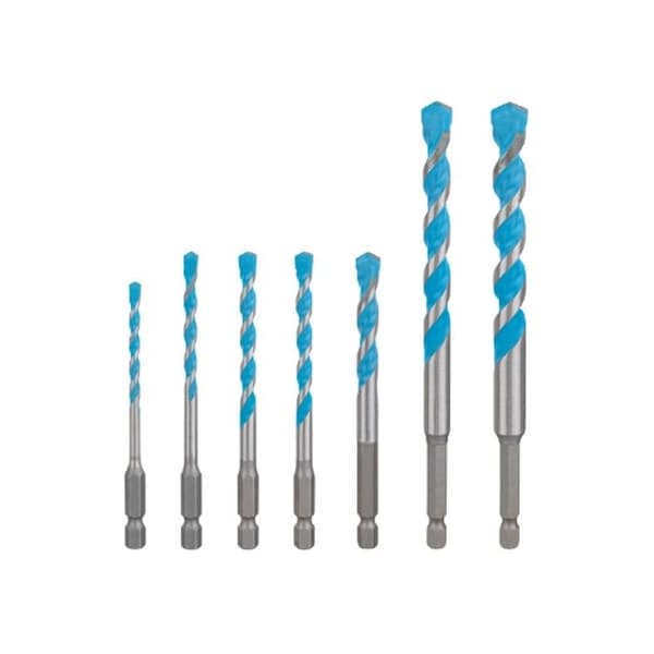 Bor - BOSCH - EXPERT HEX-9 MultiConstruction - 7 stk sæt - Carbure - Høj præcision
