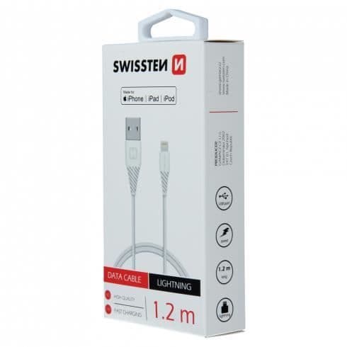 Swissten USB / Lightning Kabel 1,0 M Vit