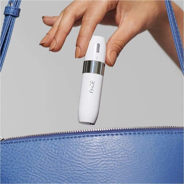 Braun Face Mini FS1000 Elektrisk ansigtsshaver til kvinder - Smart Light Function - Hvid