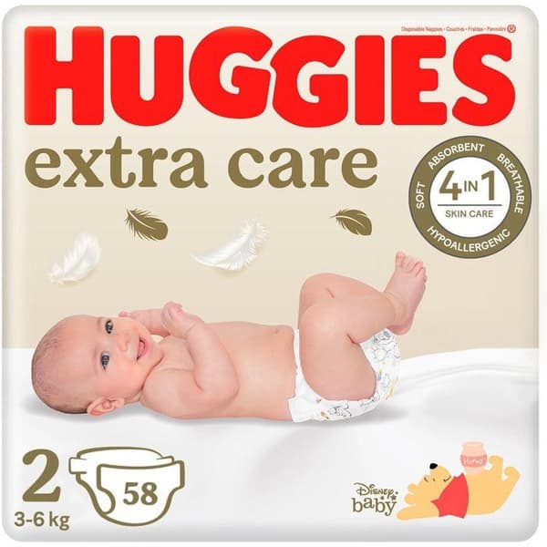 HUGGIES Extra Care stl. 2 (58 st)