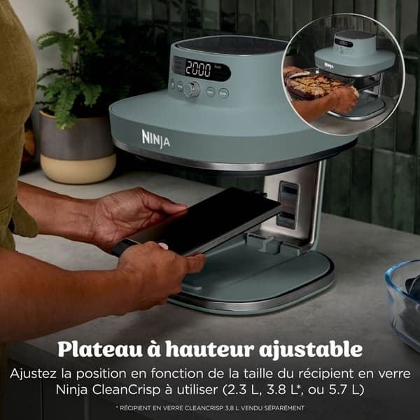 Ninja Crispi Pro 7-i-1 AS101EUGY Luftfritös Grågrön