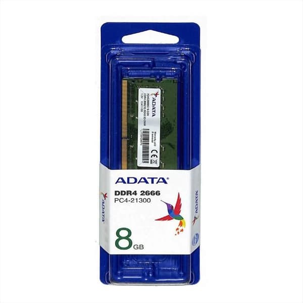 RAM-hukommelse DDR4 8 GB 2666 Adata til bærbar computer AD4S26668G19