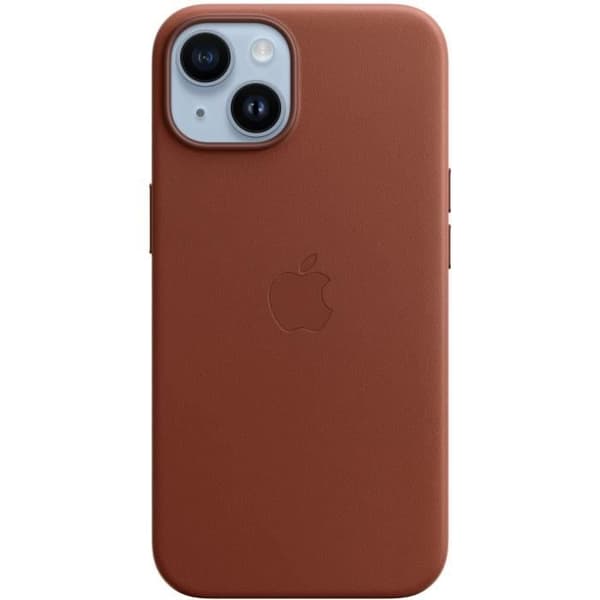 Coque APPLE iPhone 14 läder Umber