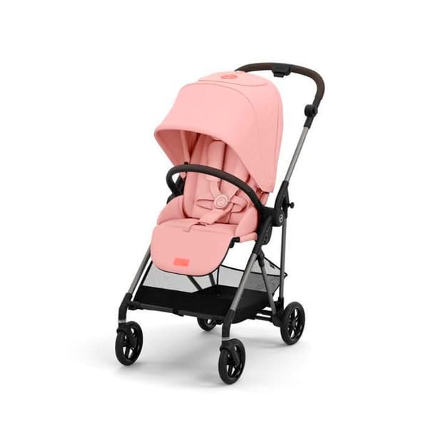 - Melio 4 Gold Barnevogn Candy Pink