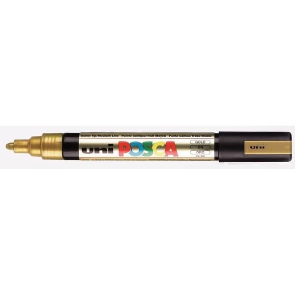 Vandbaseret malermarker - POSCA - Medium konisk spids - Linje 1,8 til 2,5 mm - Farve guld