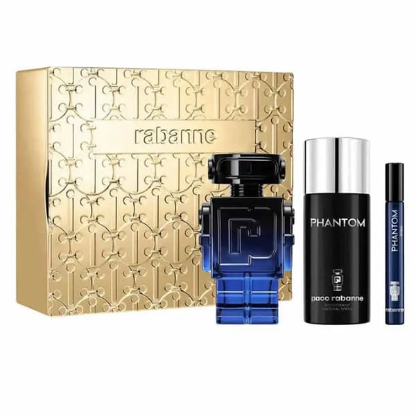 Paco Rabanne Phantom Intense Eau De Parfum Spray 100ml Sæt 3 Stykker