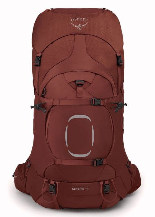 Osprey Ryggsäck terracotta för dam och herr - Aether 55 L / XL Deep Acorn Red 306480