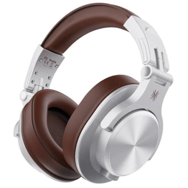 OneOdio - A70 Fusion - Bluetooth-hörlurar - Musik / DJ / Studio (Brun / Silver)