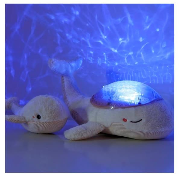 Tranquil Whale Family - Vit