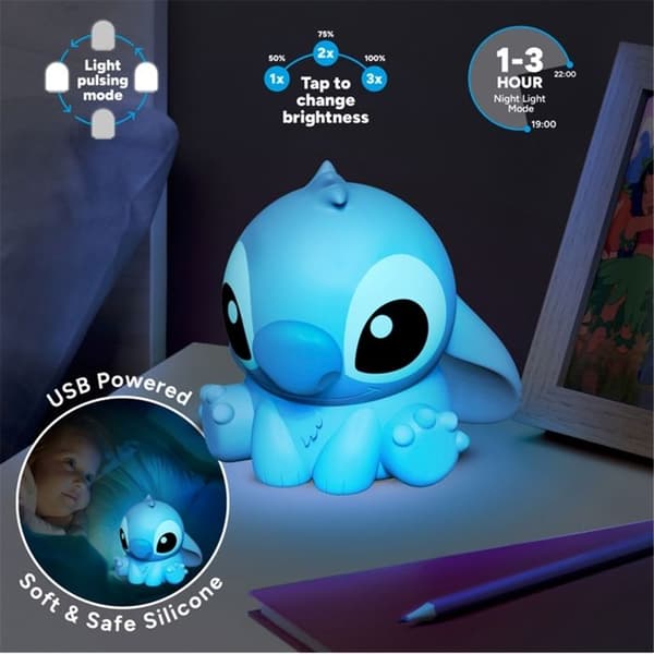 Silikone natlampe til børn Paladone Stitch