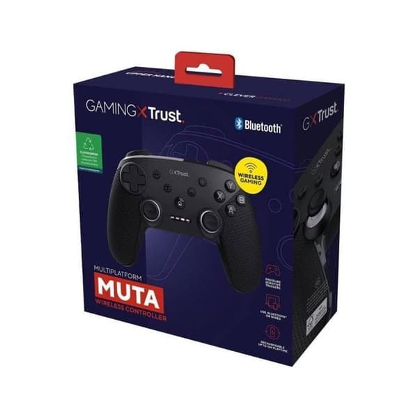 Spilkontroller - TRUST - GXT 542 Muta - Trådløs Bluetooth/2.4GHz - 75% Genanvendte Materialer - Sort