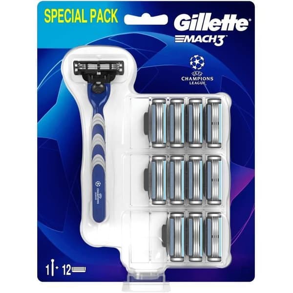 GILLETTE Barbermaskine til mænd Mach3 + 11 Blade