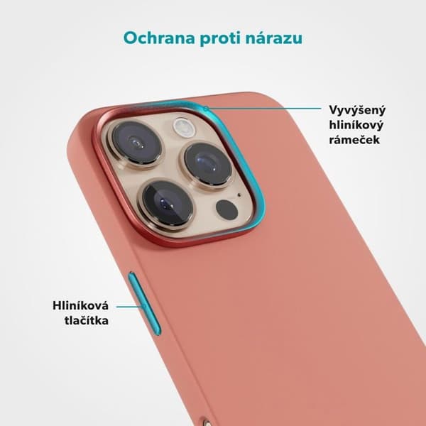 Epico Mag Silicone Pro iPhone 16 Pro Max Skydd - Rosé Pêche