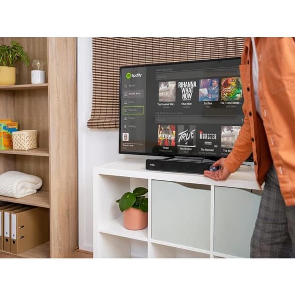 Trust Arys Barre de Son Compact 2.0 för Dator - USB-driven, Klar Ljud