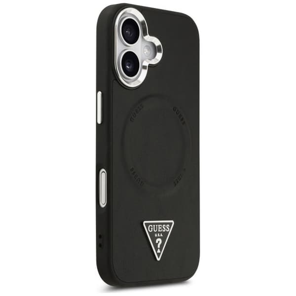 Coque Guess Hardcase Triangle Logo MagSafe för iPhone 17 - Svart