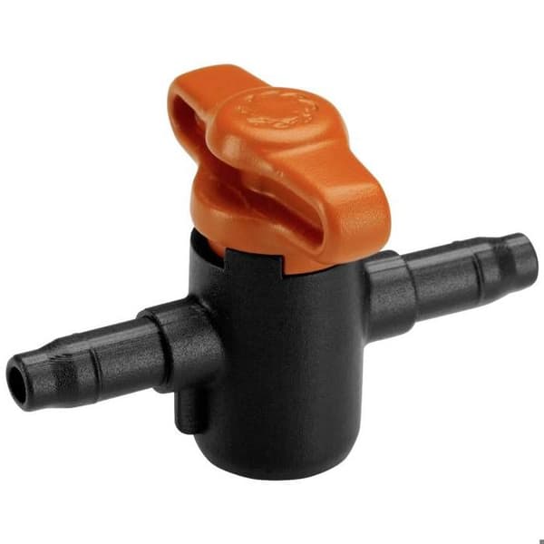 Stopventil - GARDENA - Micro-Drypsystem - 4,6 mm - Justerbar - 2 stk.