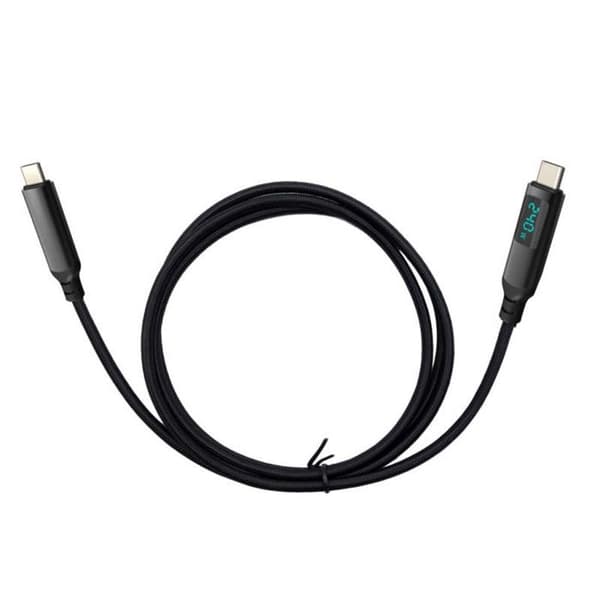 I-TEC Thunderbolt 4/USB4 Class Pro Kabel 240W med LCD 40 Gbps 150 cm