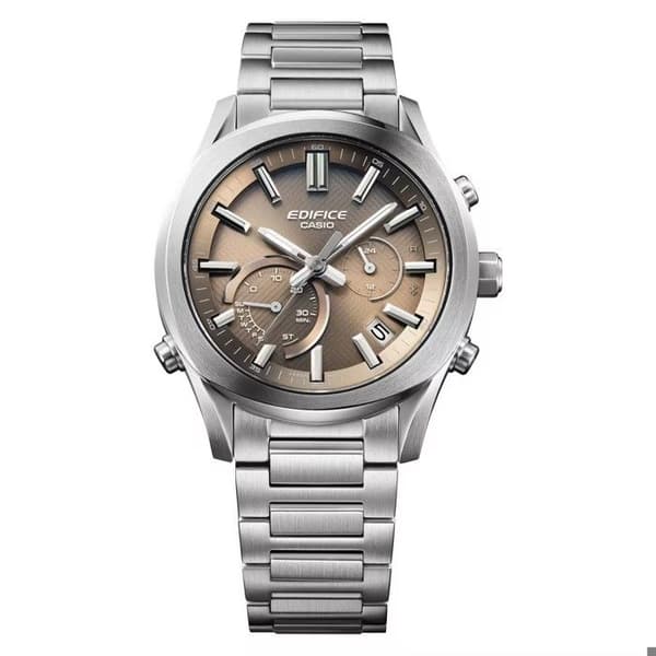 Ur - CASIO - EQB-1300D-5AEF - Rustfrit stål sølv - Bronze urskive - Vandtæt 10 bar