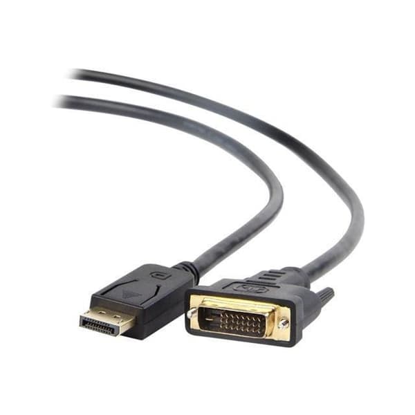 Displaykabel til DVI 1m - GEMBIRD - CC-DPM-DVIM-1M - Afskærmet - Støbt - Sort