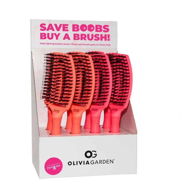 OLIVIA GARDEN Fingermakeupbørste lys pink mellem