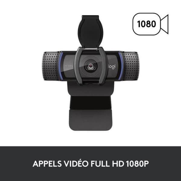 Webkamera - Full HD 1080p - Logitech - C920 S - Indbygget mikrofon