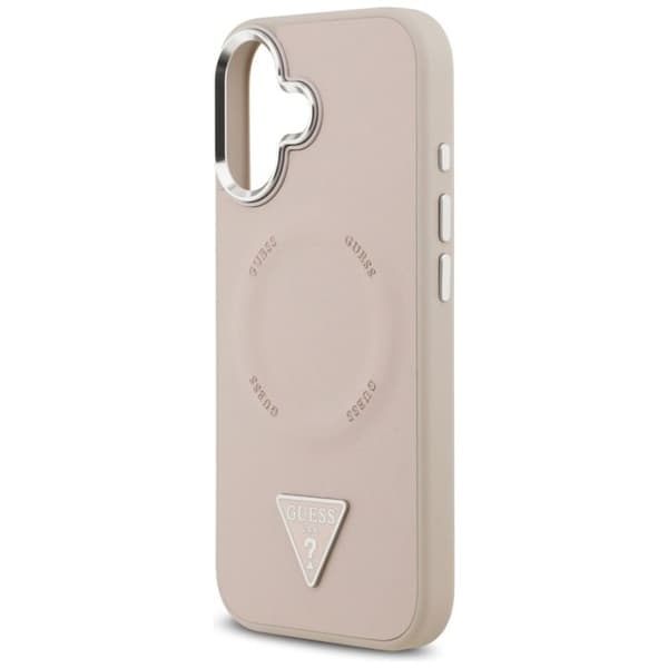 Coque Guess Hardcase Triangle Logo MagSafe til iPhone 17 - Pink
