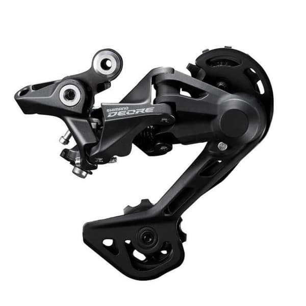 Shimano Deore M4120 10/11v Shadow RD+ baggear til MTB, sort, stor krog (2x11 og 2x10)