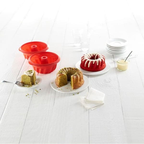 LEKUE Silikoneforme til kager Lékué Mini Savarin 15 cm | 2 stk.