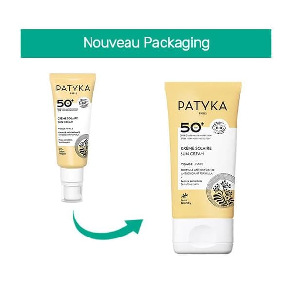 Patyka Solaire Ansiktskräm SPF50+ Ekologisk 40ml