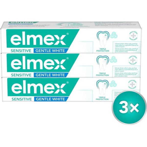 ELMEX Sensitive Gentle White 3 x 75 ml