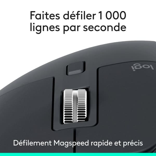 Mus - Trådløs - Logitech - MX Master 3S - Bluetooth-udgave - Grafit