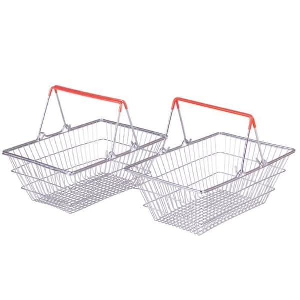 Leksakskorg - Grå - Metall - Unisex - Set om 2